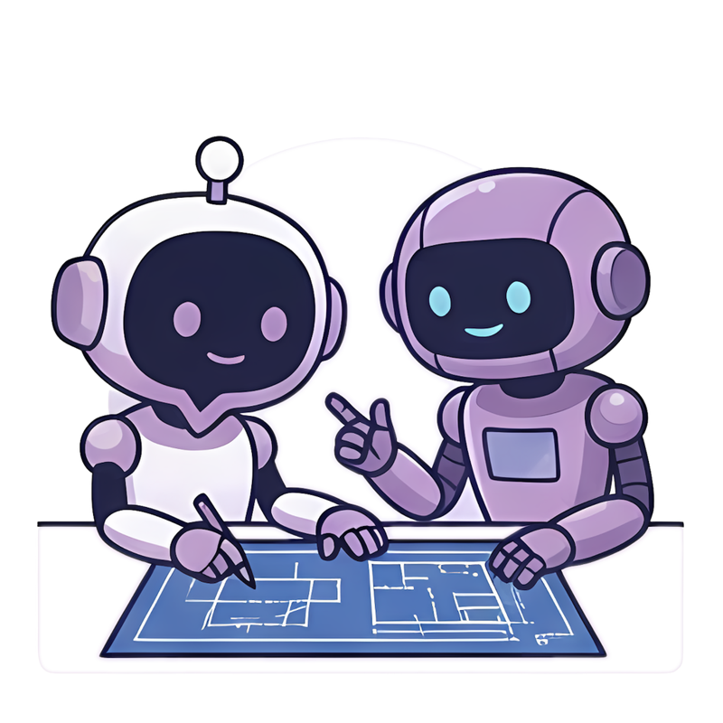 两个机器人讨论开源路线图