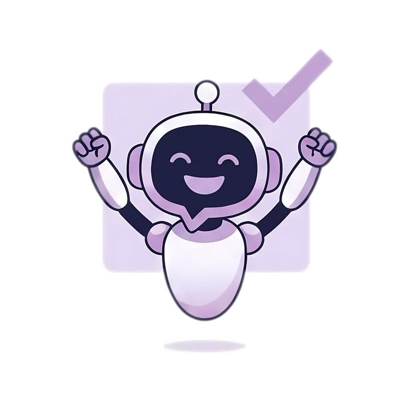 Celebrating Oops robot